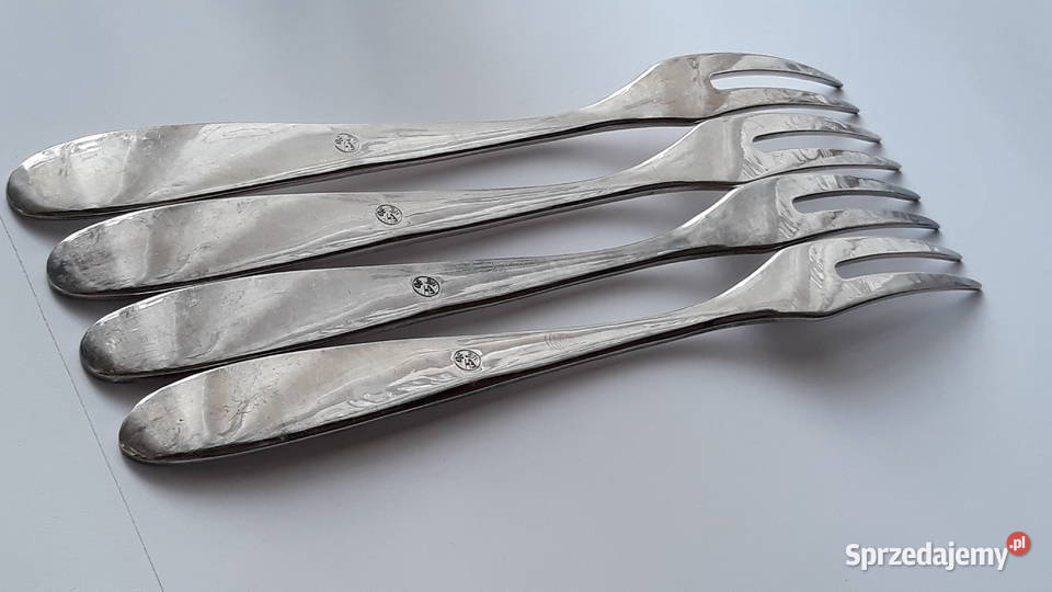 Posrebrzany widelec serwingowy do wędlin mięs Dąbrowa Górnicza