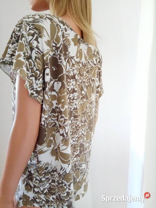 Bluzka tshirt Soon wzorzyste khaki r 4446 Rozmiar 46 Bluzki i koszule