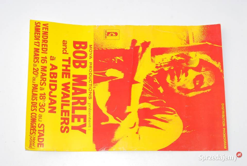 Stary plakat Bob Marley 1979r antyk Pozostałe