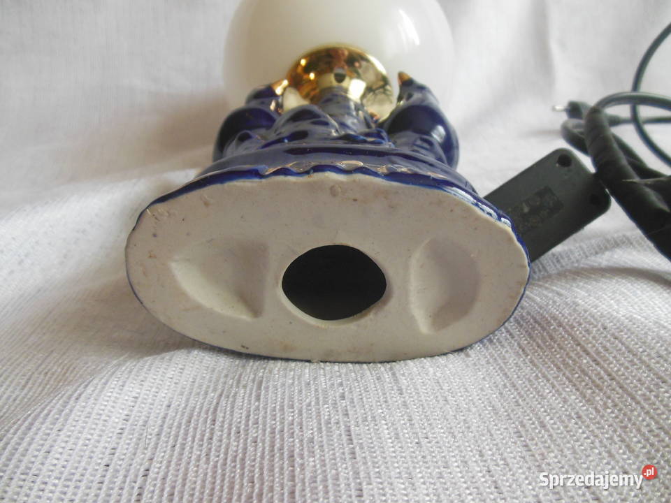 Lampka nocna porcelanowa Dwa gołąbki Kobalt Kielce sprzedam