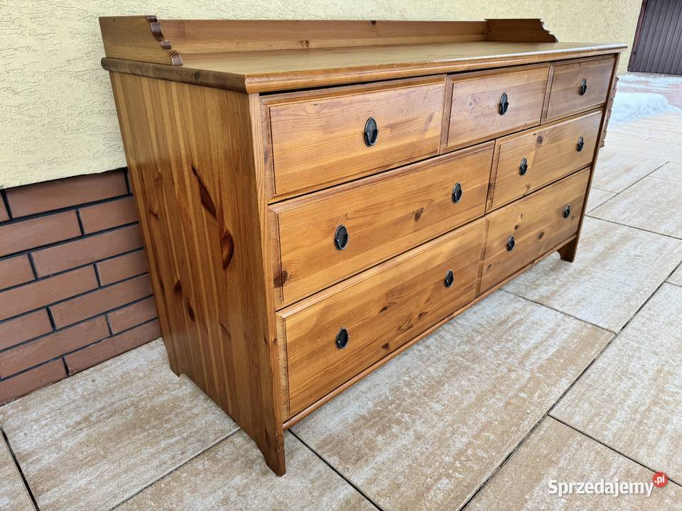 Komoda drewniana szuflady Ikea leksvik szafa Garwolin
