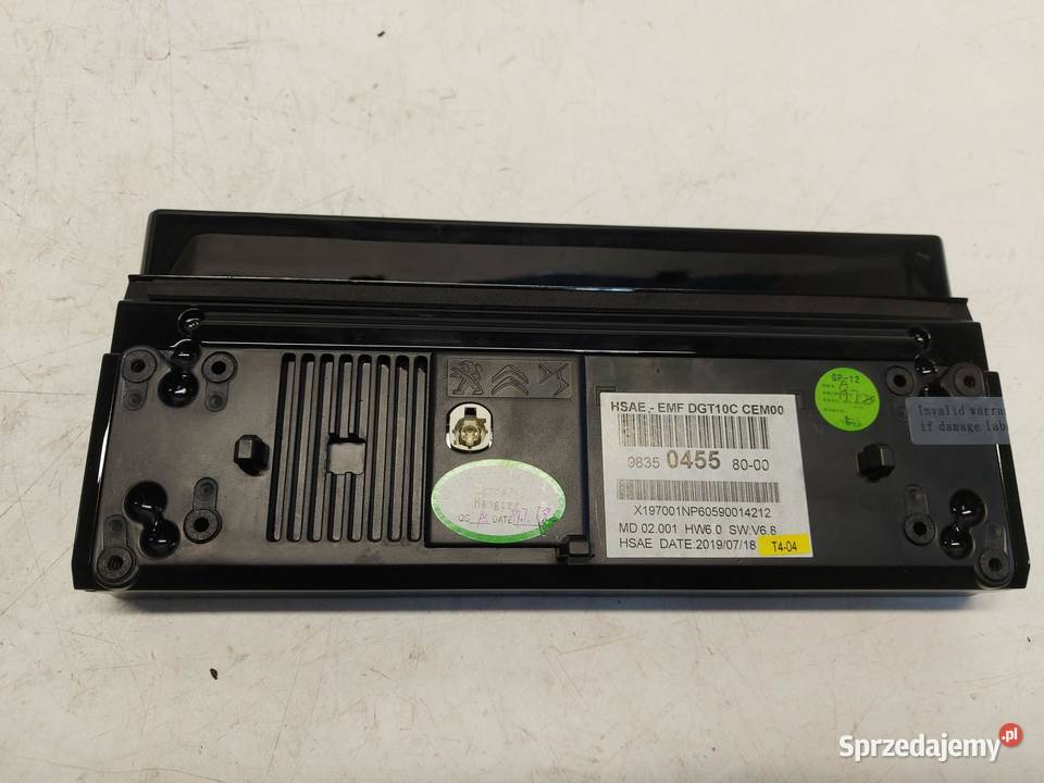 PEUGEOT 508 II Ekran wyświetlacz nawigacji radio