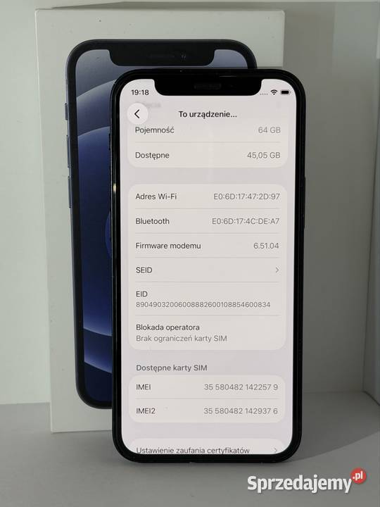 iPhone 12 Mini 64GB 100 Kondycja Apple / iPhone Telefony i Akcesoria