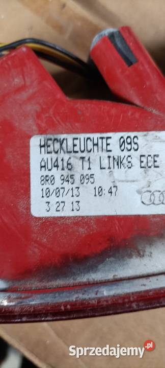 LAMPA TYLNA DOLNA LEWA AUDI Q5 0812 osobowe Luzino sprzedam