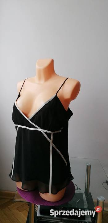 DAMSKI CZARNY TOP DUNNES STORES RUK 18EUR 46 Łódź