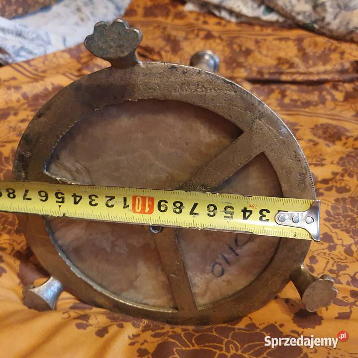 Duża kamienna podstawa do lampy naftowej z Antyki Wrocław