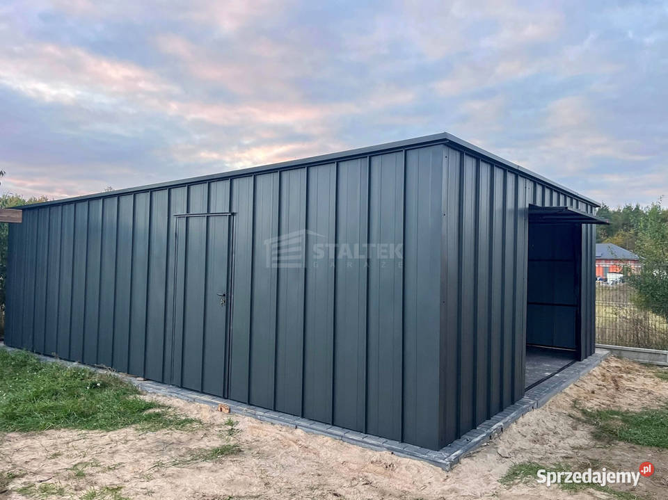 Garaż blaszany 6x8 brama uchylna drzwi blac dach Bydgoszcz sprzedam