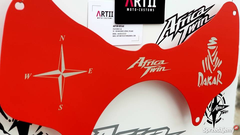 Forkshield METAL AfricaTwin ATS DGS KAD RED podkarpackie Piątkowiec