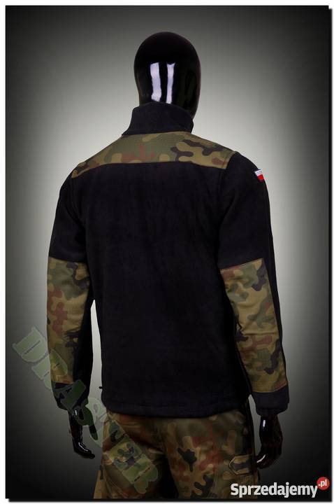 Bluza Polar wojskowy Czarny Gruby Ciepły łódzkie Kutno