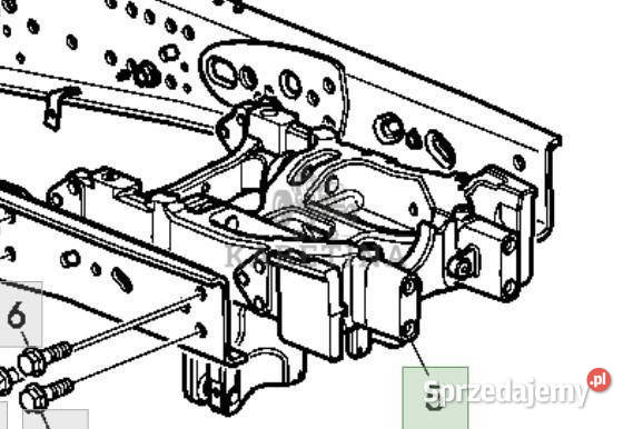 John Deere 6930 Wspornik Osi Przedniej Oś Jastrzębniki