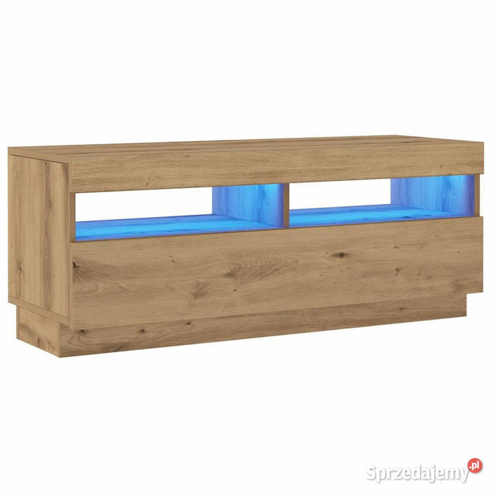 Szafka pod TV z oświetleniem LED dąb artisan Warszawa