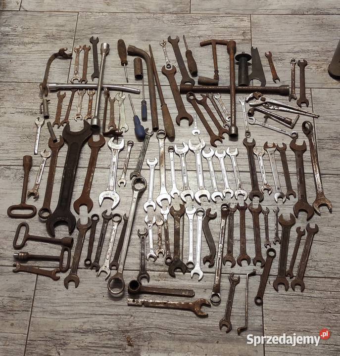 Zestaw starych kluczy narzędzi Dębica sprzedam