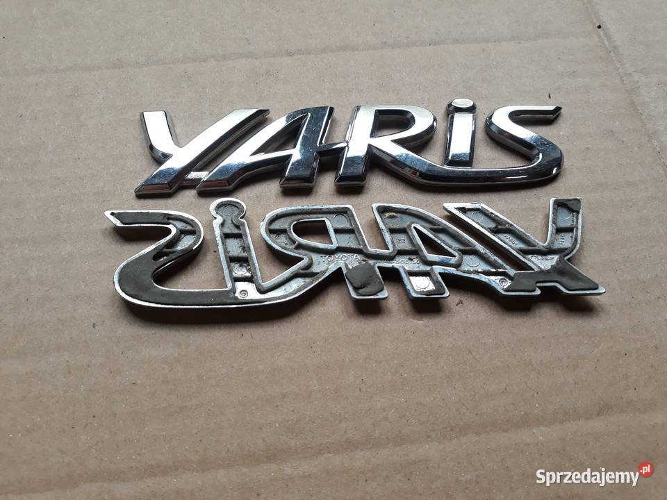 TOYOTA YARIS 3 III NAPIS EMBLEMAT KLAPY TYŁ osobowe Międzychód