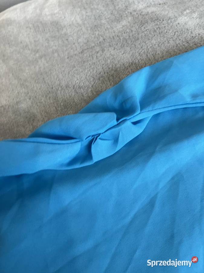 Koszulka tshirt bluzka z krótkim rękawem niebieski Jasło