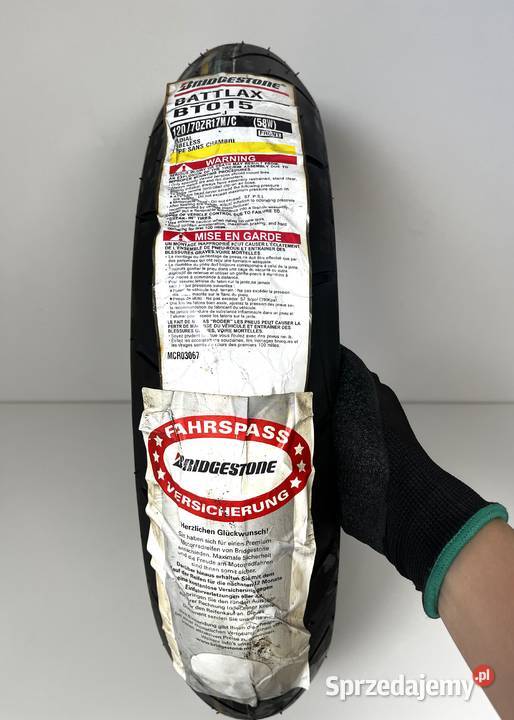 4453 Opona motocyklowa BRIDGESTONE BATTLAX wielkopolskie Łobżenica