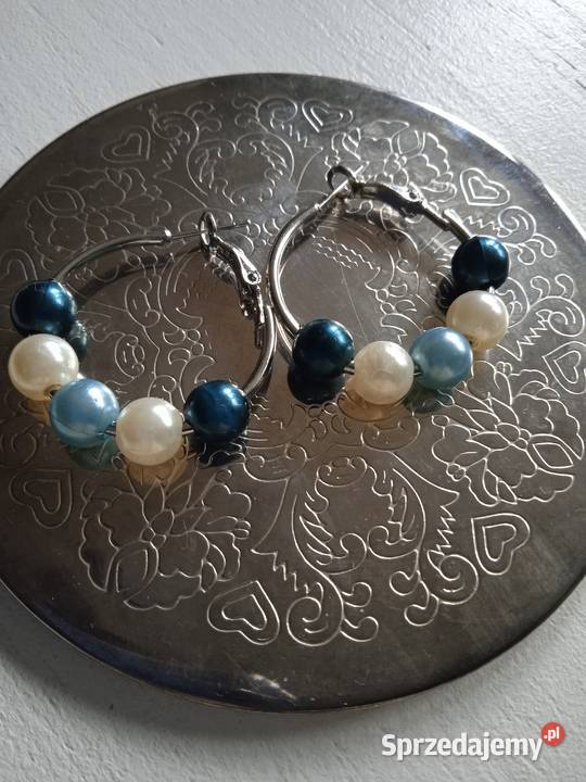 KOLCZYKI KOŁA Z PERŁAMI WYJĄTKOWE Piła