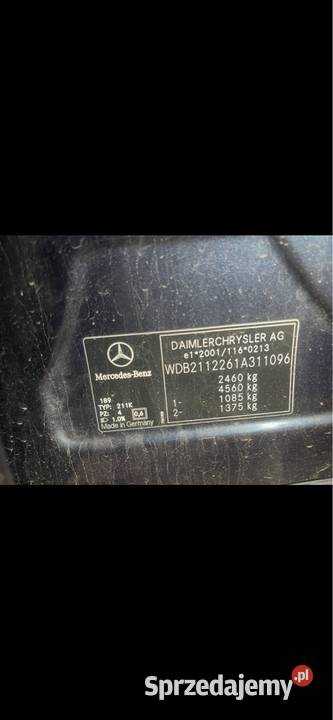Mercedes W211 320 CDi R6 Elegance 204 Webasto Skarżysko-Kamienna