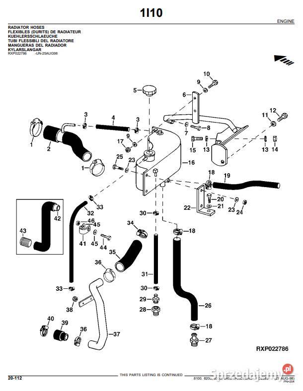 John Deere 8100820083008400 instrukcja napraw Zduńska Wola sprzedam