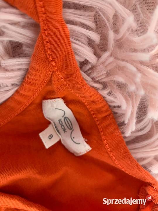 Koszulka bluzka z krótkim rękawem look HIT pomarańczowy