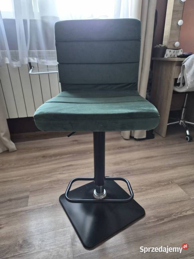 Krzesło obrotowe regulowane barowe do makijażu Stopnica