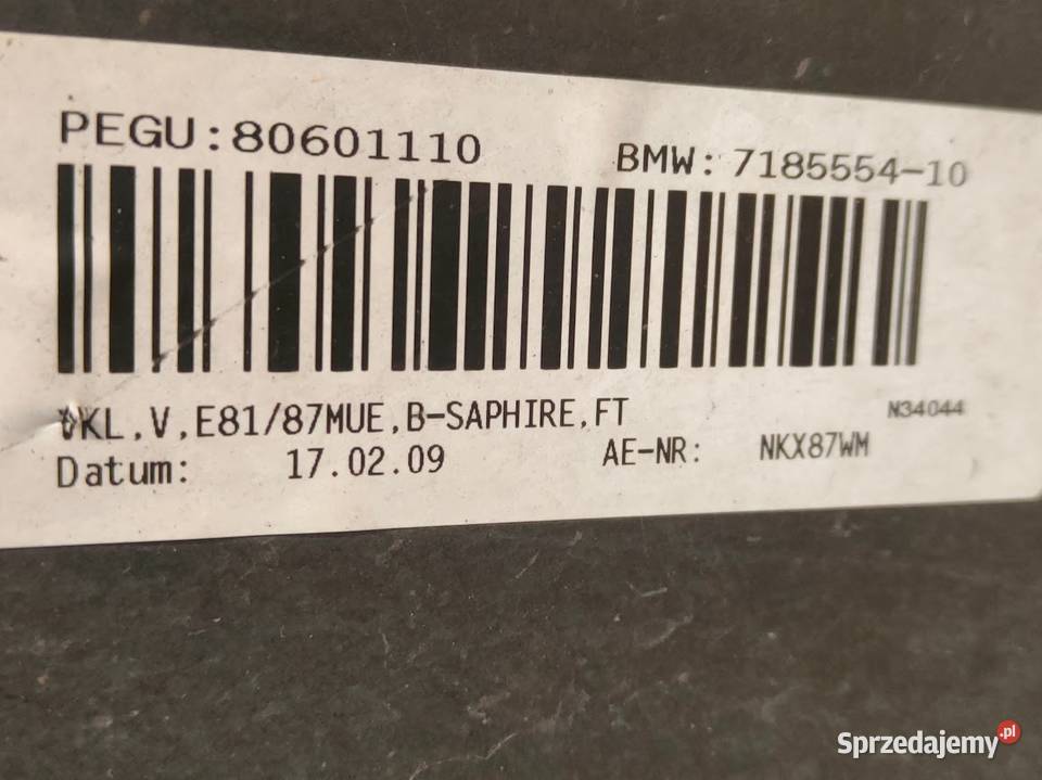 Zderzak Przód Przedni BMW 1 E81 E87 Lift 7166462 Pleszew sprzedam