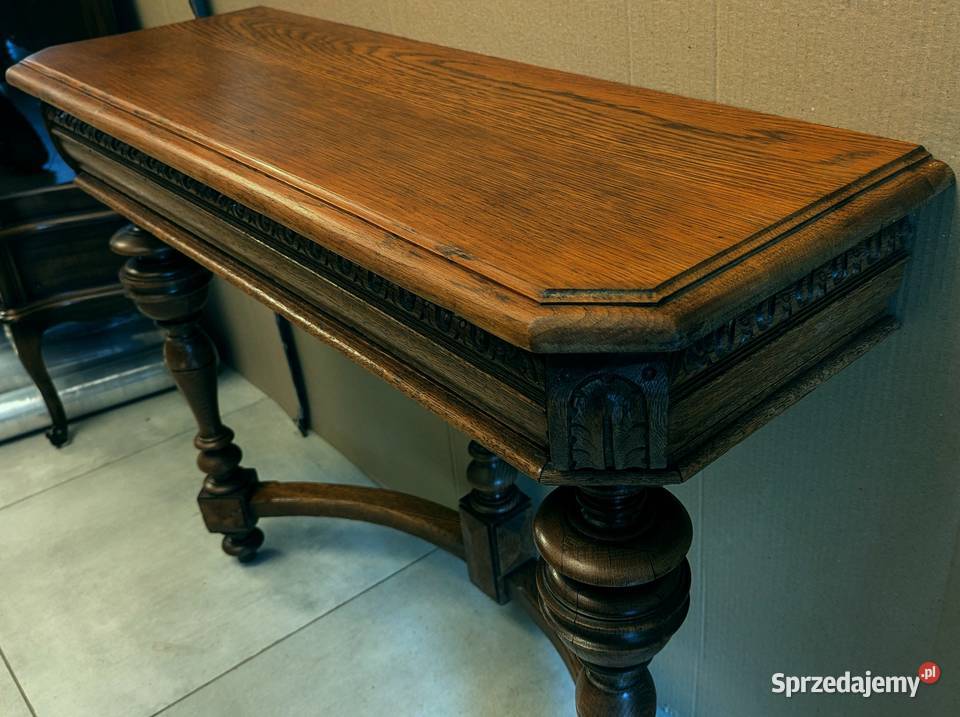 Piękna dębowa konsola eklektycznasklep Dąbrowa śląskie Dąbrowa Górnicza sprzedam