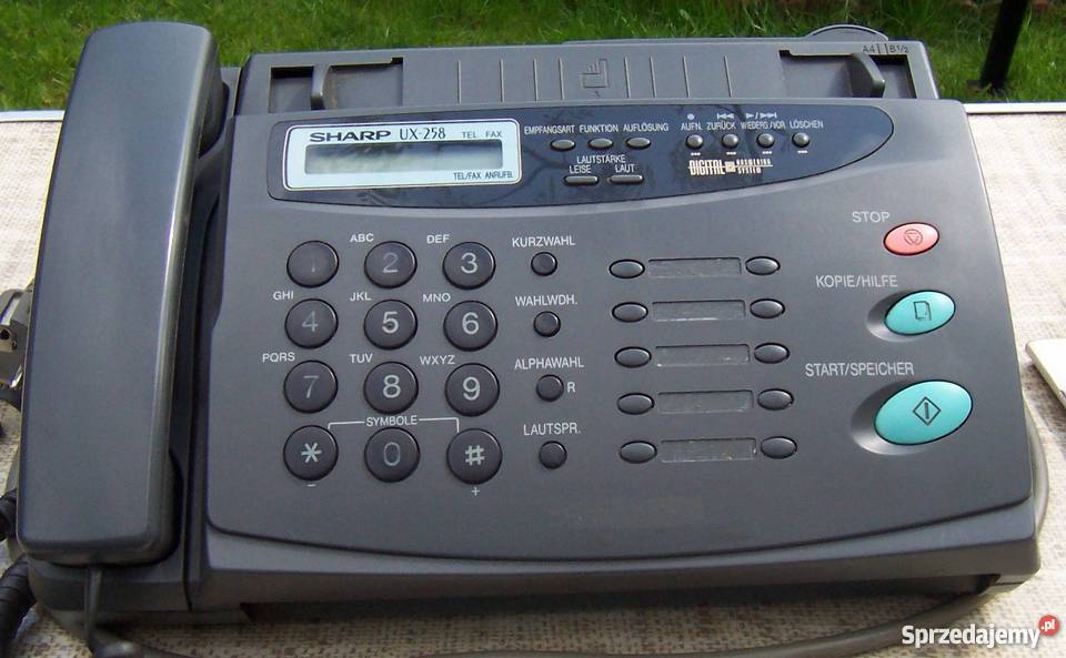 Telefax SHARP UX 258 łódzkie Tomaszów Mazowiecki