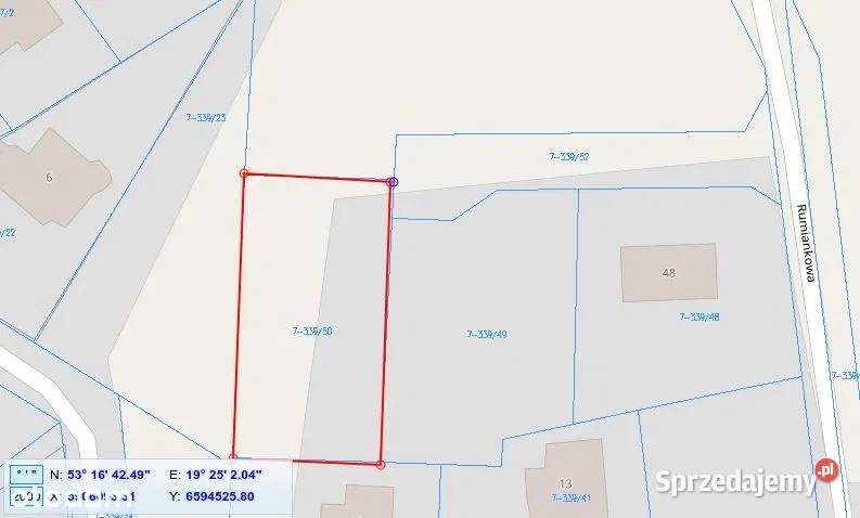 Wyjątkowa działka z panoramą ostatnia tego kujawsko-pomorskie Brodnica sprzedam