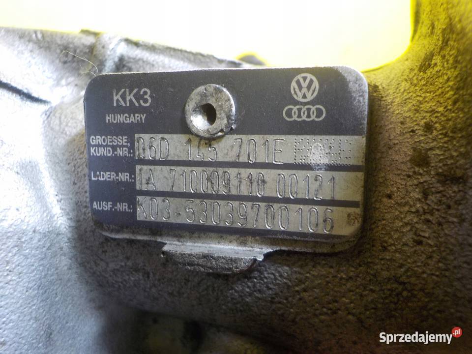 AUDI A4 B7 EXEO 20 TFSI 08r 200 BWE turbina świętokrzyskie Suków