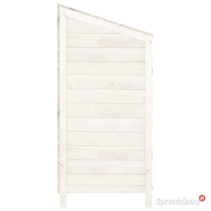 Szopa ogrodowa biała 102x52x112 lite drewno Warszawa