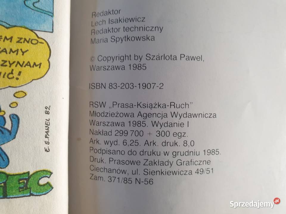 Porwanie Księżniczki Szarlota Pawel Kleks wyd I Polskie Komiksy