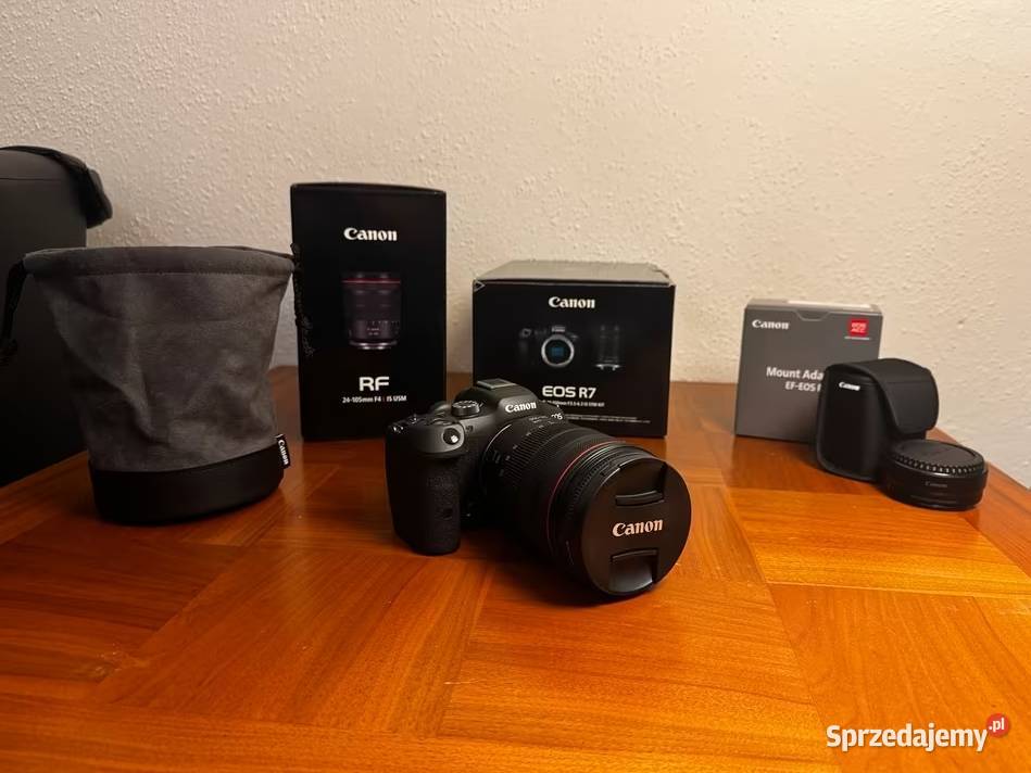 Canon EOS R7 obiektyw Canon RF 24105mm F4L Urządków