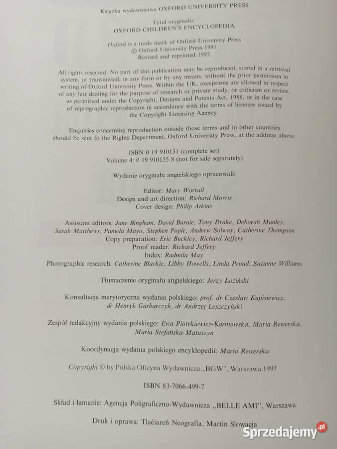 Encyklopedia OXFORD 7 tomw Oława