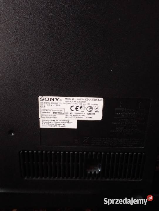 Telewizor Sony Bravia KDL37BX420 37 Gorzów Wielkopolski