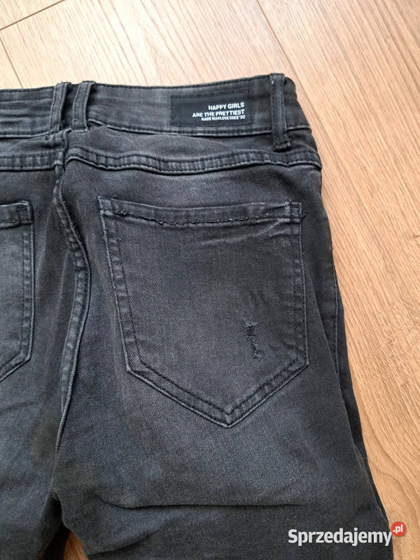 czarne jeansy fb sister skinny low waist r 27