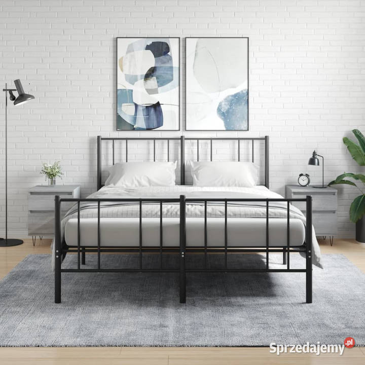 Szafki nocne 2 szary dąb sonoma 40x35x50 Warszawa