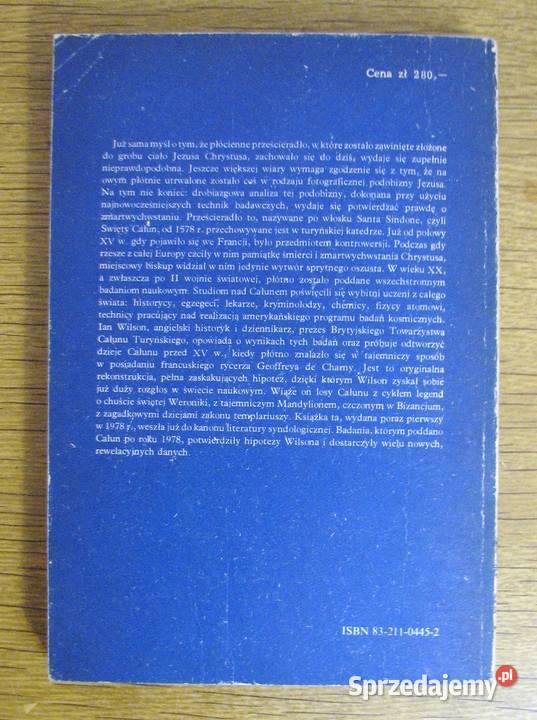 Ian Wilson Całun Turyński Parczew