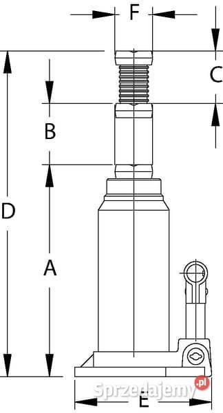 Hydrauliczny podnośnik samochodowy Compac 10 t Kamionna