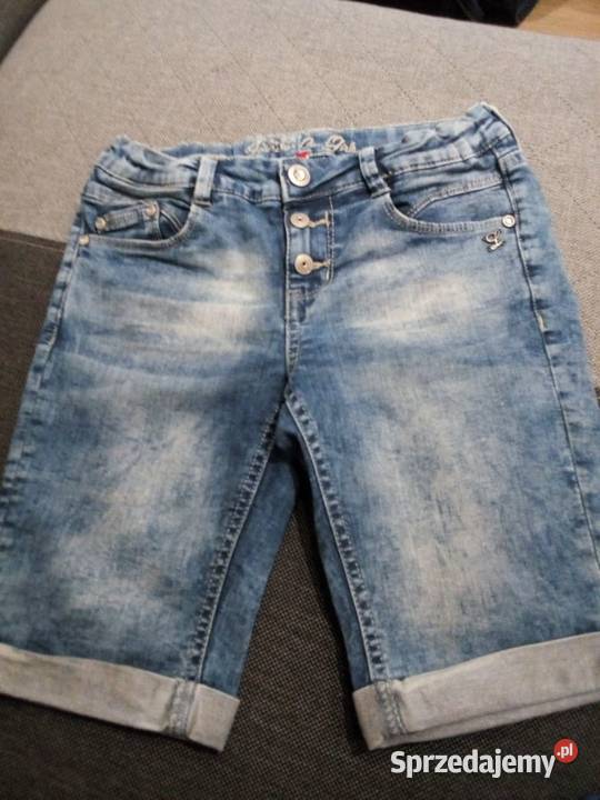 Dżinsy dziewczęce rybaczki 10 lat+