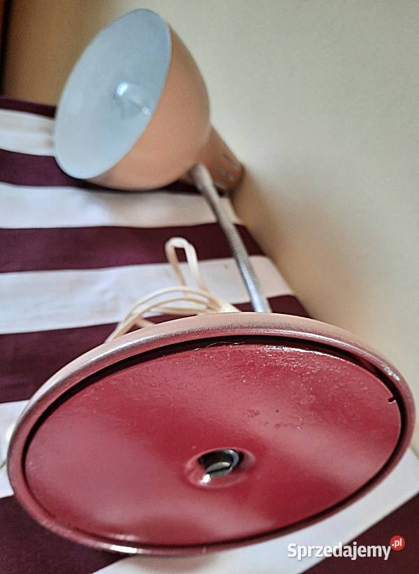 Lampa na biurko z lat PRL Ostrów Wielkopolski