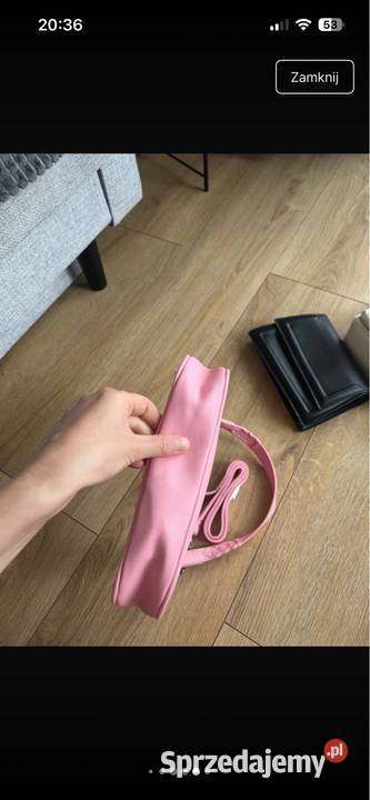 Nowa torebka pudrowy róż na ramię elegancka sprzedam
