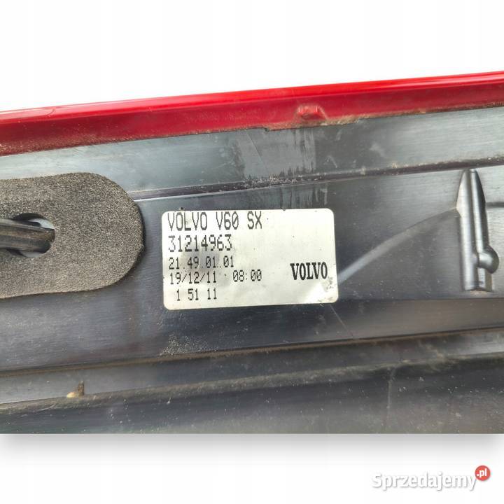 LAMPA LEWA Volvo V60 20102018 tylna tylnia lewy Części samochodowe Chełm sprzedam