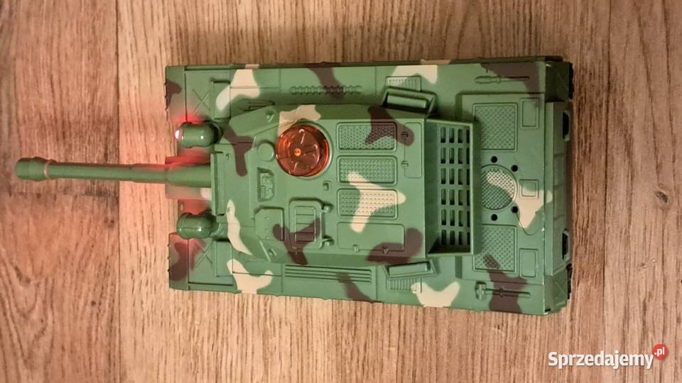 Zielony czołg sterowany na pilota światło dźwięk Zielona Góra