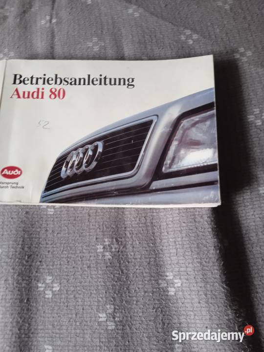 Instrukcja audi 80 orginal podkarpackie Leżajsk