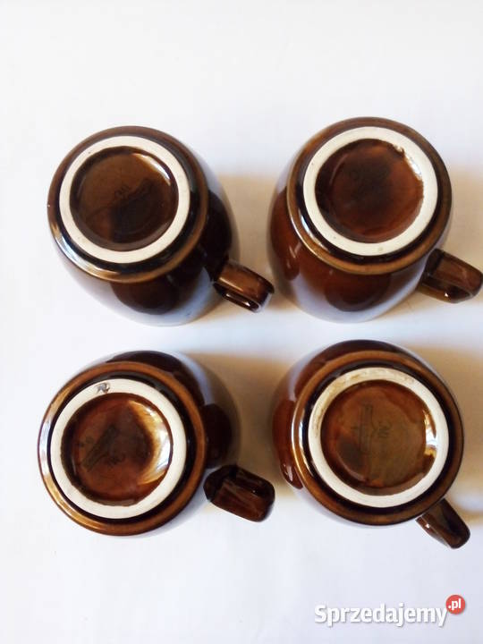4 kubki N003 Mirostowice vintage PRL Częstochowa