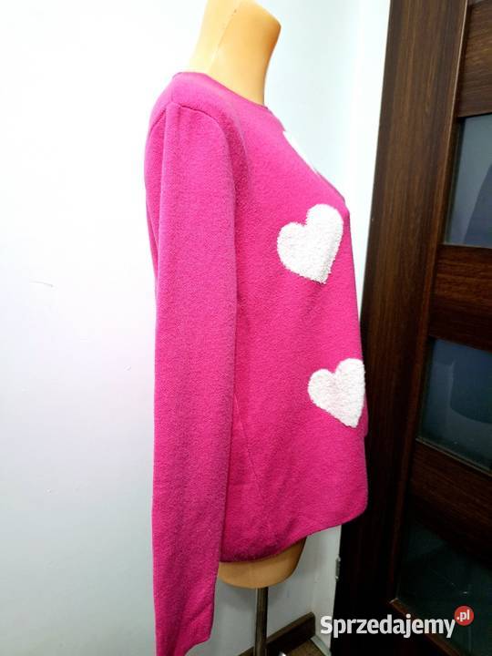 42 Swetr bluzka różowa serca Braniewo sprzedam