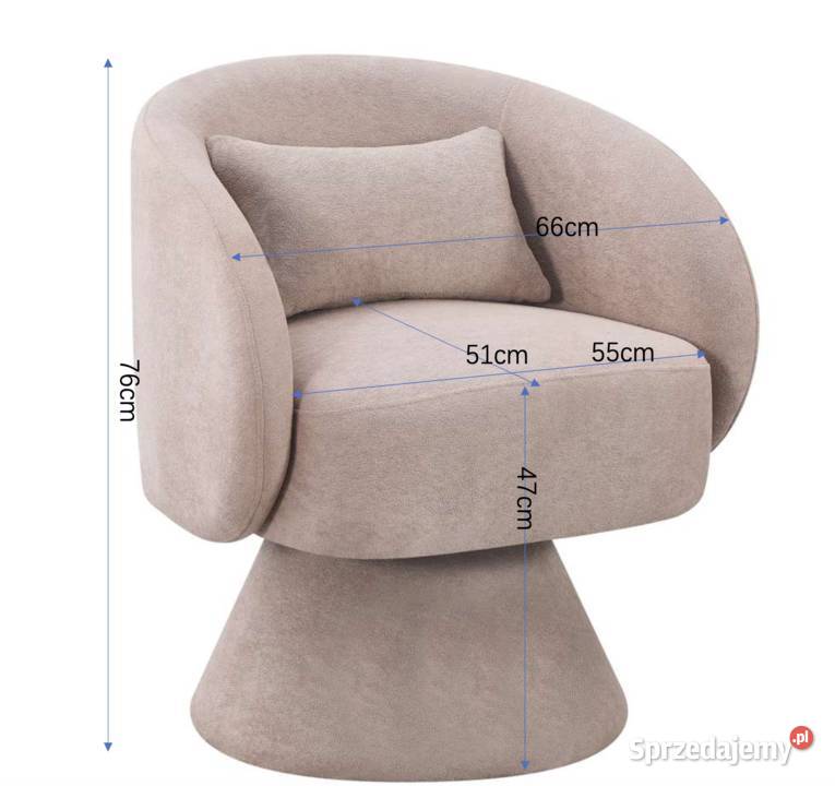 Fotel wypoczynkowy Raven różne kolory dostawa 0