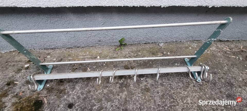 wieszak na ubrania vintage PRL retro Chmielnik