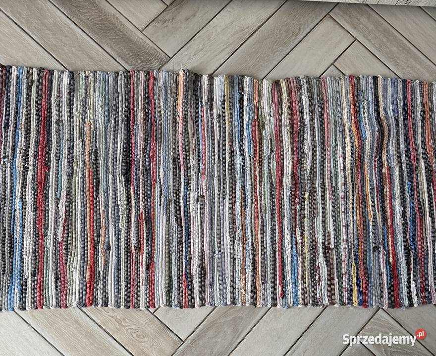 Chodnik dekoracyjny ręcznie tkany Design Pasiak Łódź