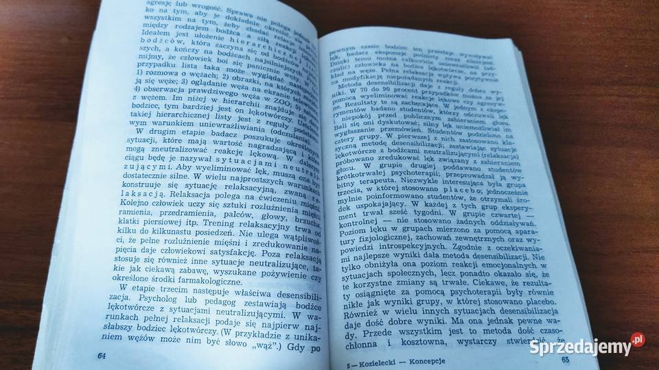 Koncepcje psychologiczne człowieka Józef sprzedam